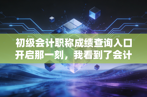 初级会计职称成绩查询入口开启那一刻,我看到了会计人的众生相