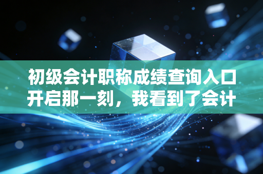 初级会计职称成绩查询入口开启那一刻，我看到了会计人的众生相