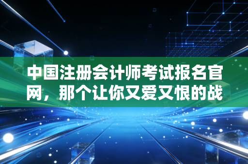 中国注册会计师考试报名官网，那个让你又爱又恨的战场入口，我陪你聊聊