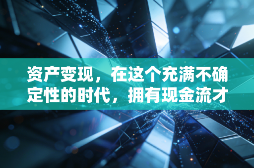 资产变现，在这个充满不确定性的时代，拥有现金流才是成年人最大的体面