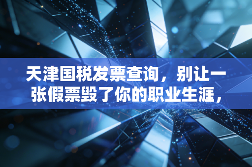 天津国税发票查询，别让一张假票毁了你的职业生涯，财务人必看的避坑指南