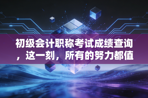 初级会计职称考试成绩查询，这一刻，所有的努力都值得被看见