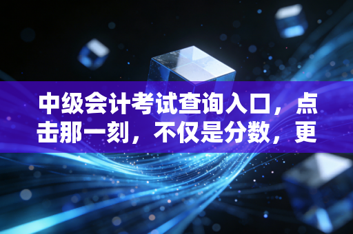 中级会计考试查询入口，点击那一刻，不仅是分数，更是我们会计人的青春与梦想