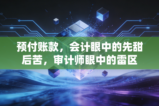 预付账款，会计眼中的先甜后苦，审计师眼中的雷区