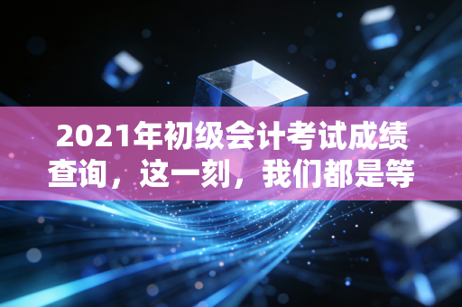2021年初级会计考试成绩查询，这一刻，我们都是等待宣判的考生