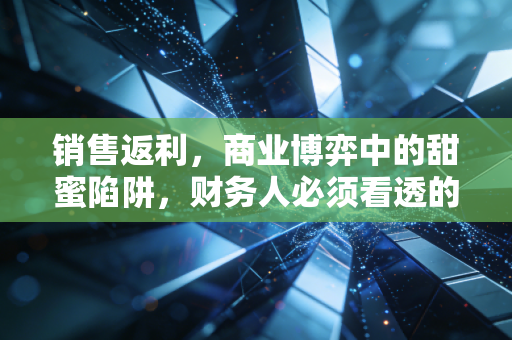 销售返利，商业博弈中的甜蜜陷阱，财务人必须看透的账务真相