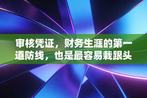 审核凭证，财务生涯的第一道防线，也是最容易栽跟头的地方