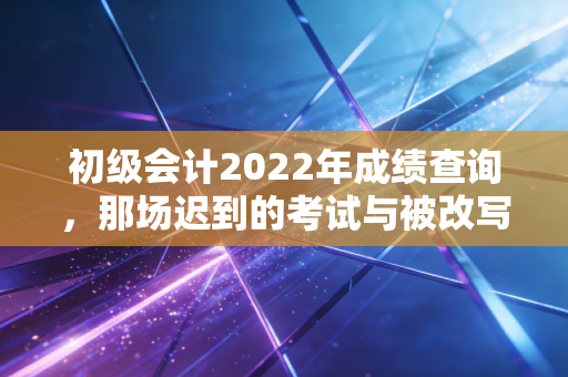 初级会计2022年成绩查询，那场迟到的考试与被改写的命运，给所有财会人的深度复盘