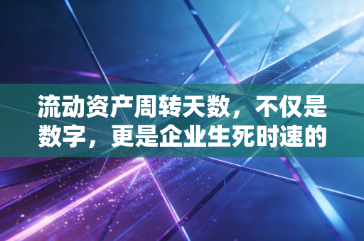 流动资产周转天数，不仅是数字，更是企业生死时速的体现