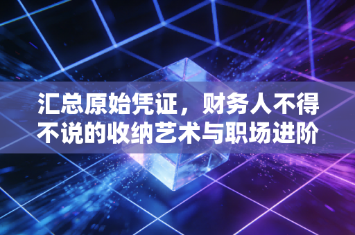 汇总原始凭证,财务人不得不说的收纳艺术与职场进阶之道