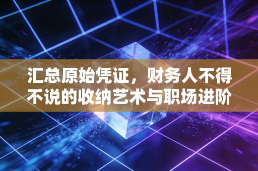 汇总原始凭证，财务人不得不说的收纳艺术与职场进阶之道