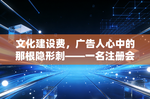 文化建设费，广告人心中的那根隐形刺——一名注册会计师的深度观察与反思