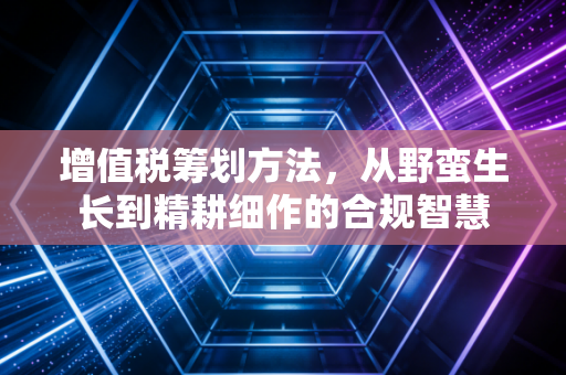 增值税筹划方法，从野蛮生长到精耕细作的合规智慧