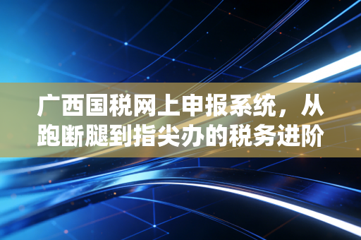 广西国税网上申报系统，从跑断腿到指尖办的税务进阶之路与会计人的真实感悟