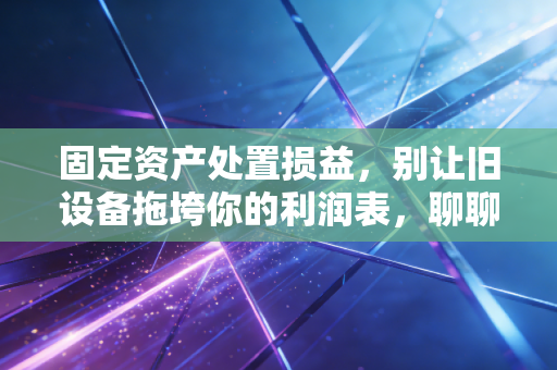 固定资产处置损益，别让旧设备拖垮你的利润表，聊聊那些被忽视的细节