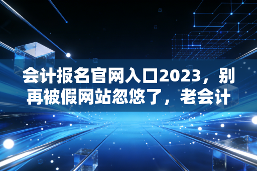会计报名官网入口2023,别再被假网站忽悠了,老会计带你一次搞定报名全流程