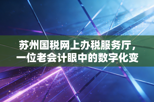 苏州国税网上办税服务厅，一位老会计眼中的数字化变革与那些年我们一起追过的申报季