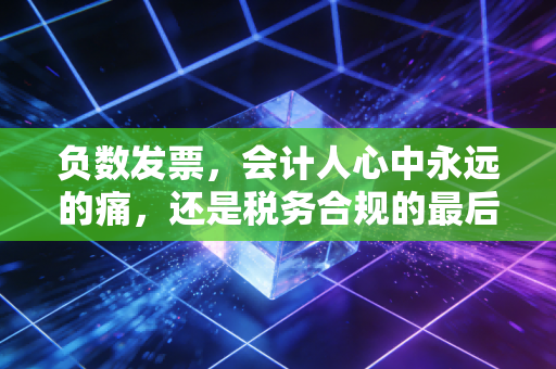 负数发票，会计人心中永远的痛，还是税务合规的最后一道防线？