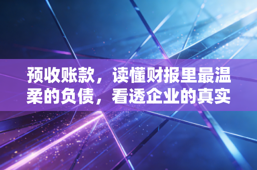 预收账款，读懂财报里最温柔的负债，看透企业的真实底气
