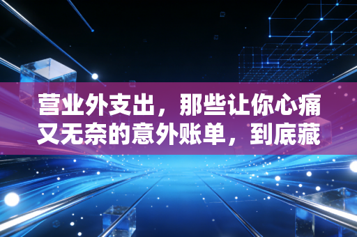 营业外支出，那些让你心痛又无奈的意外账单，到底藏着什么秘密？