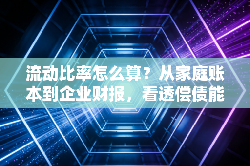 流动比率怎么算?从家庭账本到企业财报,看透偿债能力的真面目