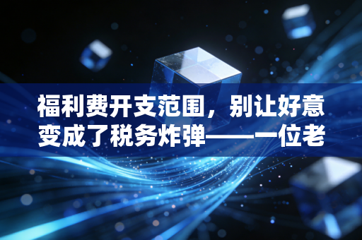 福利费开支范围，别让好意变成了税务炸弹——一位老会计的掏心窝子话