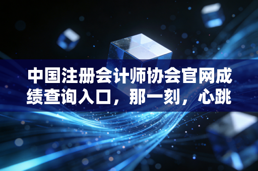 中国注册会计师协会官网成绩查询入口，那一刻，心跳与命运同频