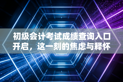 初级会计考试成绩查询入口开启,这一刻的焦虑与释怀,以及我给会计新人的真心话