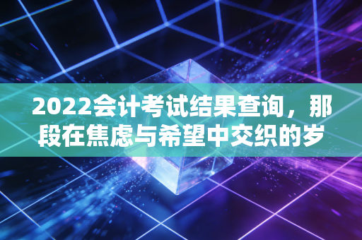 2022会计考试结果查询，那段在焦虑与希望中交织的岁月，究竟改变了我们什么？