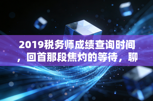 2019税务师成绩查询时间,回首那段焦灼的等待,聊聊证书背后的真实价值