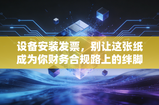 设备安装发票,别让这张纸成为你财务合规路上的绊脚石