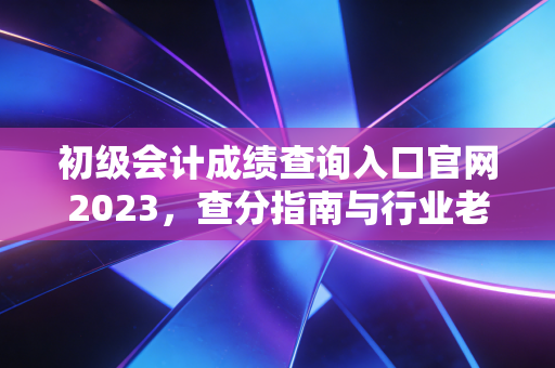 初级会计成绩查询入口官网2023,查分指南与行业老兵的肺腑之言