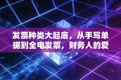 发票种类大起底,从手写单据到全电发票,财务人的爱恨情仇