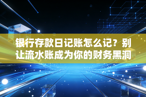 银行存款日记账怎么记?别让流水账成为你的财务黑洞——一位注会老兵的实战心法