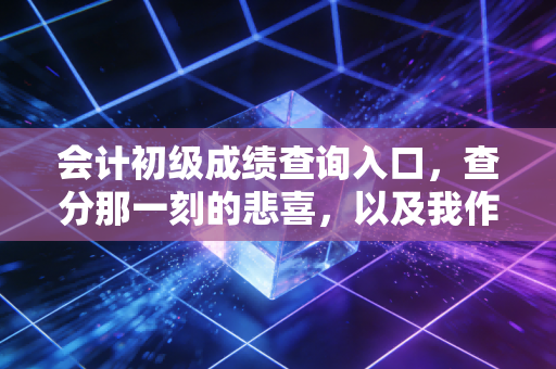 会计初级成绩查询入口，查分那一刻的悲喜，以及我作为一个注会想对你说的大实话