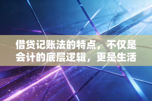 借贷记账法的特点，不仅是会计的底层逻辑，更是生活的平衡哲学