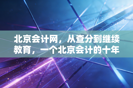 北京会计网，从查分到继续教育，一个北京会计的十年心路历程
