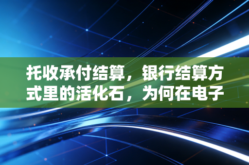 托收承付结算,银行结算方式里的活化石,为何在电子支付时代依然存在?