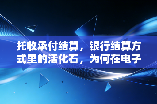 托收承付结算，银行结算方式里的活化石，为何在电子支付时代依然存在？
