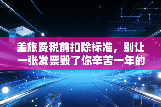 差旅费税前扣除标准，别让一张发票毁了你辛苦一年的利润