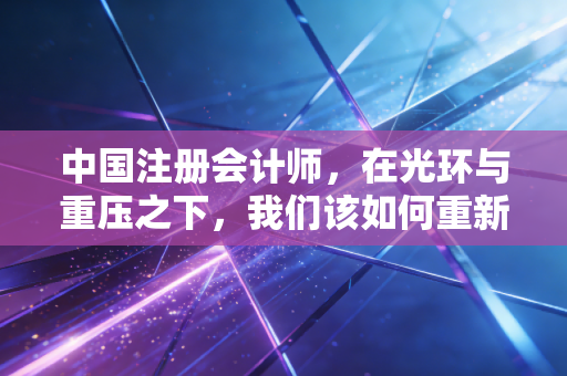 中国注册会计师，在光环与重压之下，我们该如何重新定义这个职业？