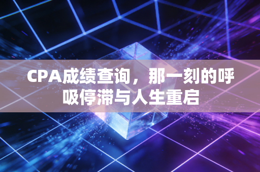 CPA成绩查询，那一刻的呼吸停滞与人生重启