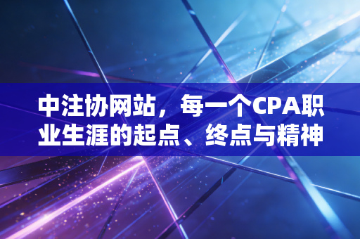 中注协网站,每一个CPA职业生涯的起点、终点与精神图腾
