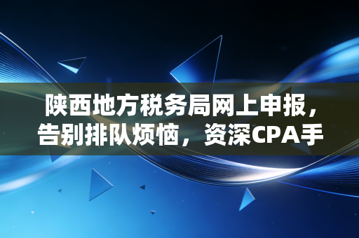 详细阅读:陕西地方税务局网上申报,告别排队烦恼,资深CPA手把手教你搞定指尖上的税务 陕西地方税务局网上申报,告别排队烦恼,资深CPA手把手教你搞定指尖上的税务