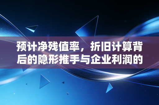 详细阅读:预计净残值率,折旧计算背后的隐形推手与企业利润的调节阀 预计净残值率,折旧计算背后的隐形推手与企业利润的调节阀