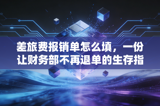 差旅费报销单怎么填，一份让财务部不再退单的生存指南
