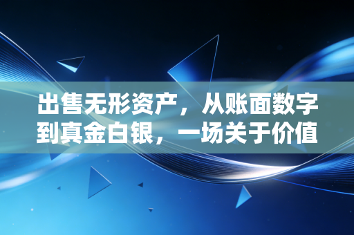 出售无形资产，从账面数字到真金白银，一场关于价值的博弈