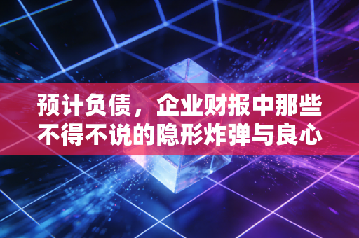 预计负债，企业财报中那些不得不说的隐形炸弹与良心账