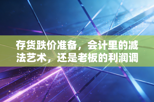 存货跌价准备，会计里的减法艺术，还是老板的利润调节器？