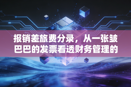 报销差旅费分录,从一张皱巴巴的发票看透财务管理的艺术与人性
